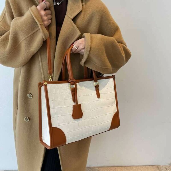 Sac à main femme croco élégant