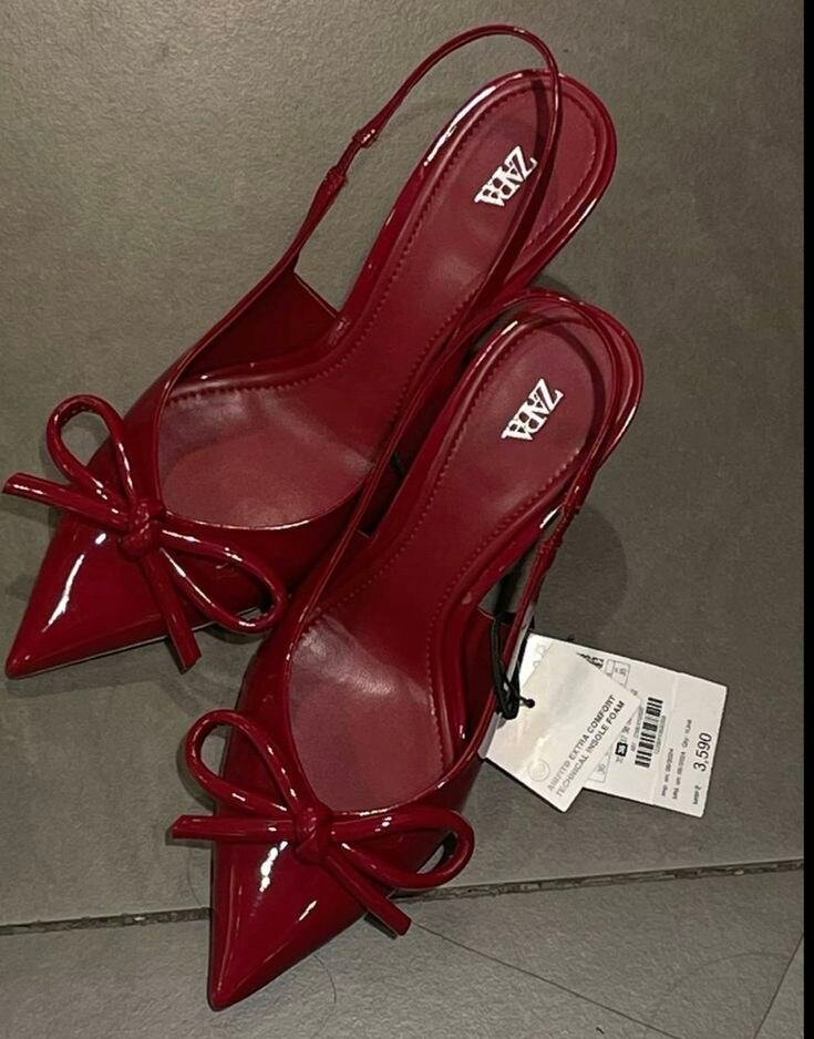 Escarpins à Talons Zara Rouges