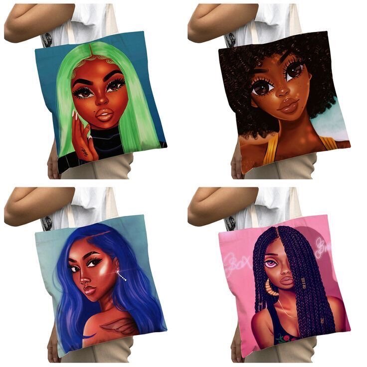 Sac à main illustré bohème