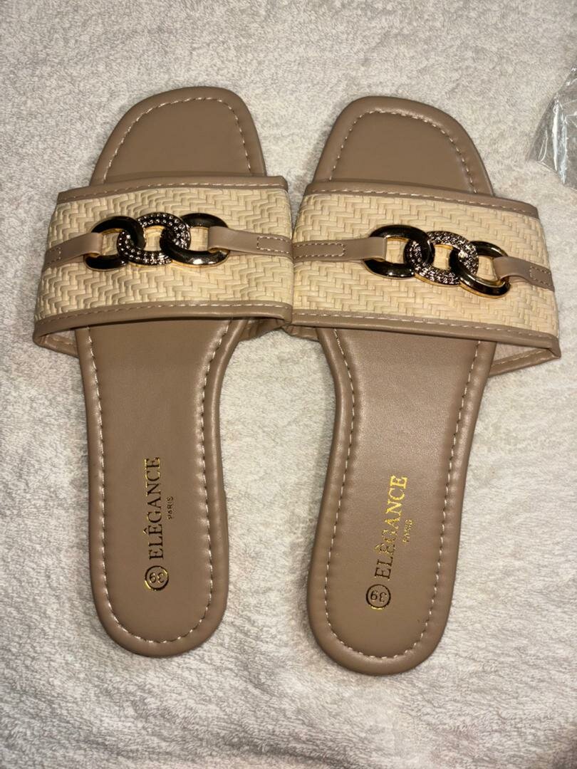 Sandales élégantes à chaîne pour femmes