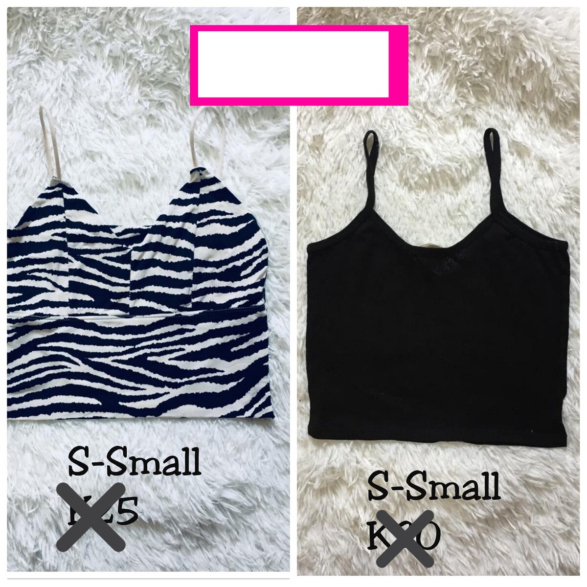 Salaula crop tops and tops