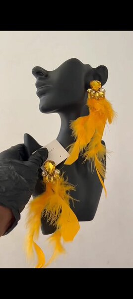 Boucles d'oreilles extravagantes modernes