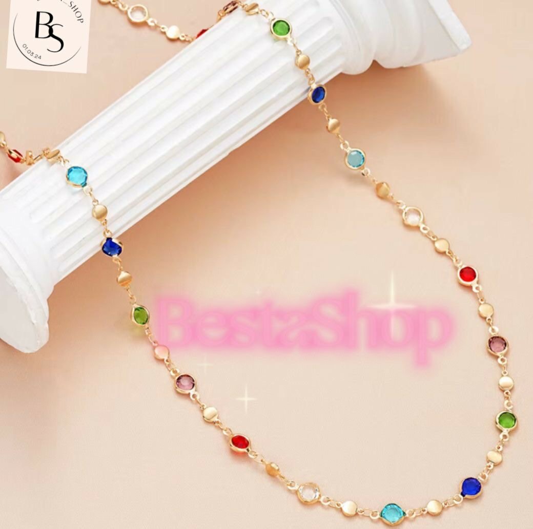 Collier multicolore élégant