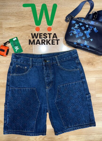 Short en jean tendance homme