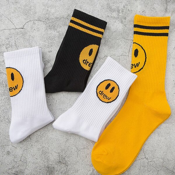 Chaussettes Drew smiley colorées