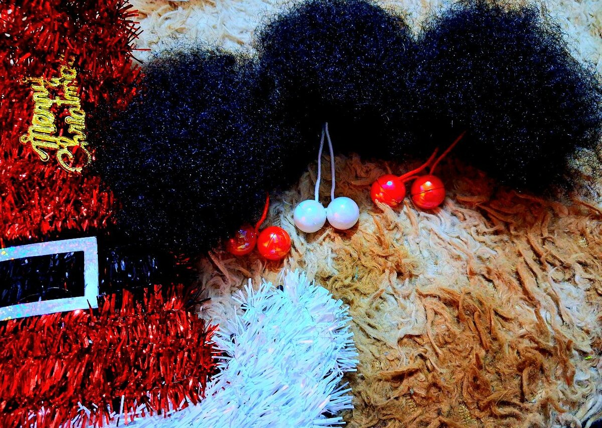 Postiches boules Noël