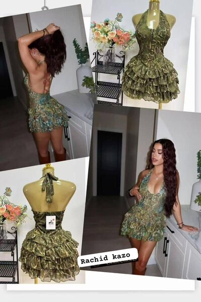 Robe élégante dos nu