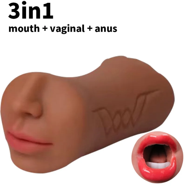 Masturbateur 3-en-1 Réaliste