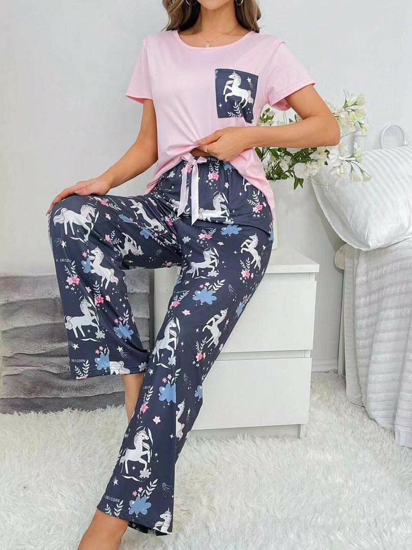 Women's top and down nightwears