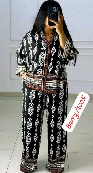 Pyjama Femme Motif Géométrique