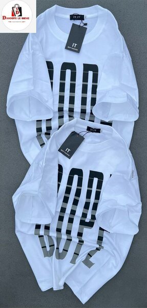 T-shirt blanc unisexe tendance