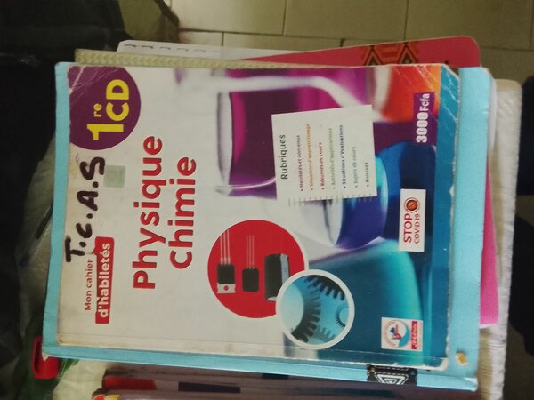 Cahier Physique-Chimie 1re année