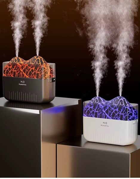 Humidificateur LED Effet Volcan