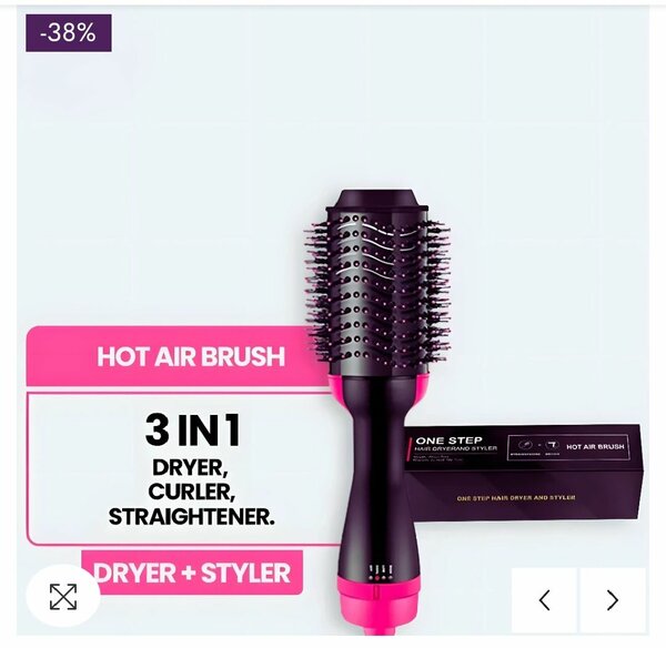 Hot air brush 3 in 1