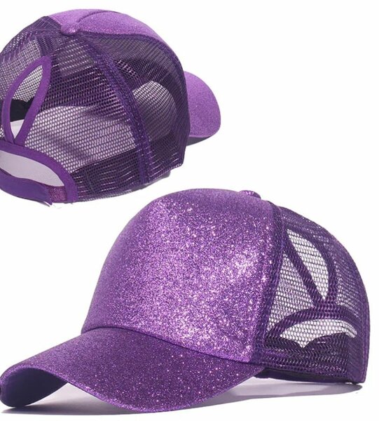 Casquette à paillettes brillante