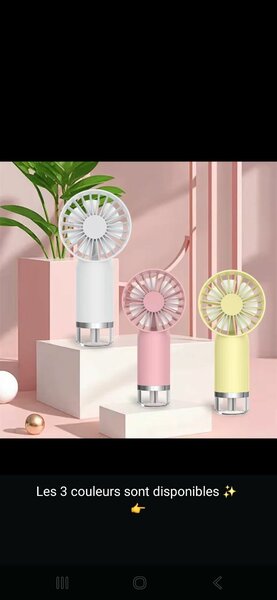 Ventilateur de poche portable