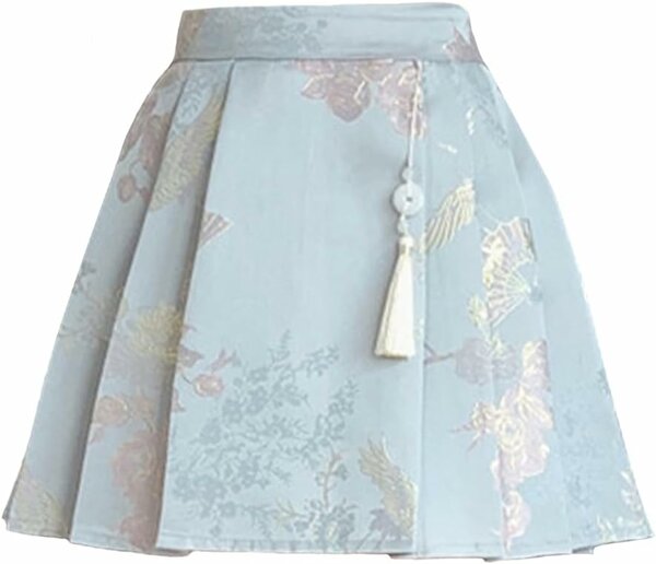 Jupe plissée florale élégante