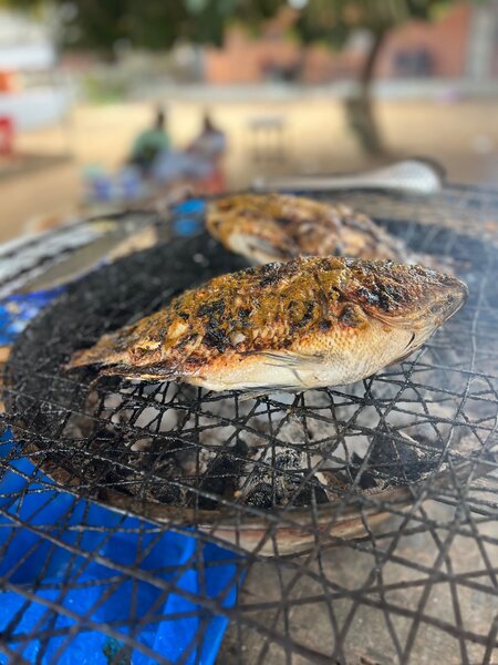 1/4 de poisson braisé+ attiek