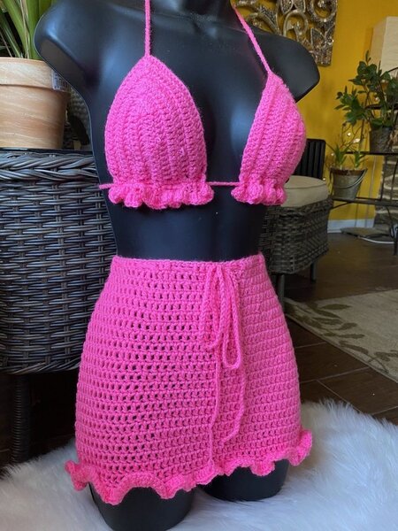 Bikini en Crochet Élégant