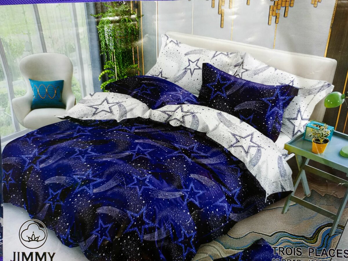 Draps plats 3 places