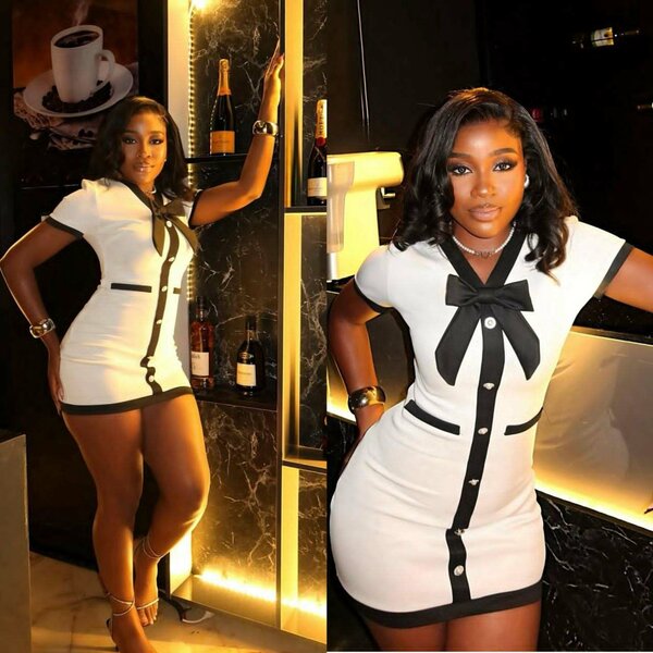 Robe élégante à nœud chic