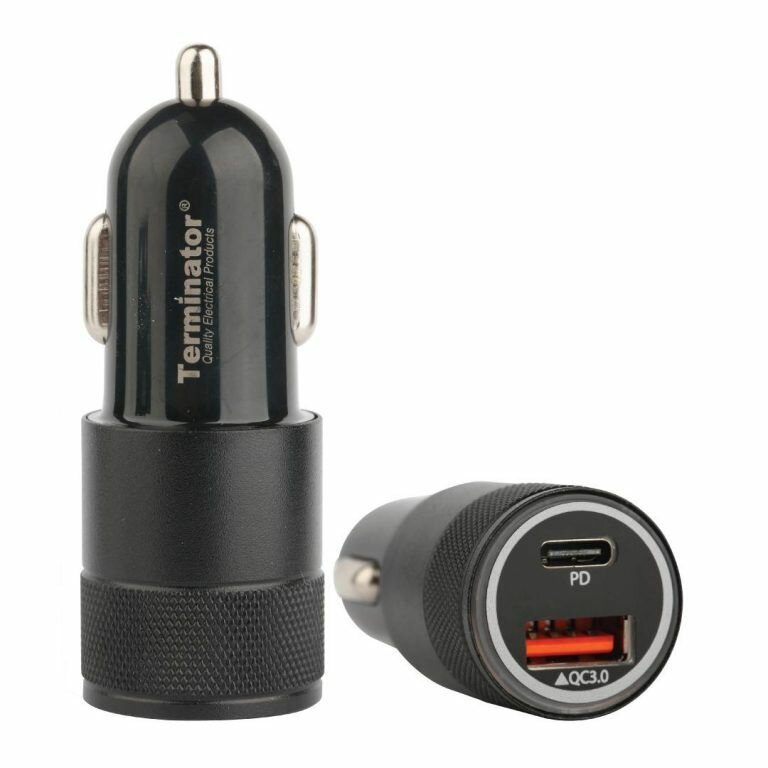 USB Car Charger with 36W Fast Charging USB-A (QC3)