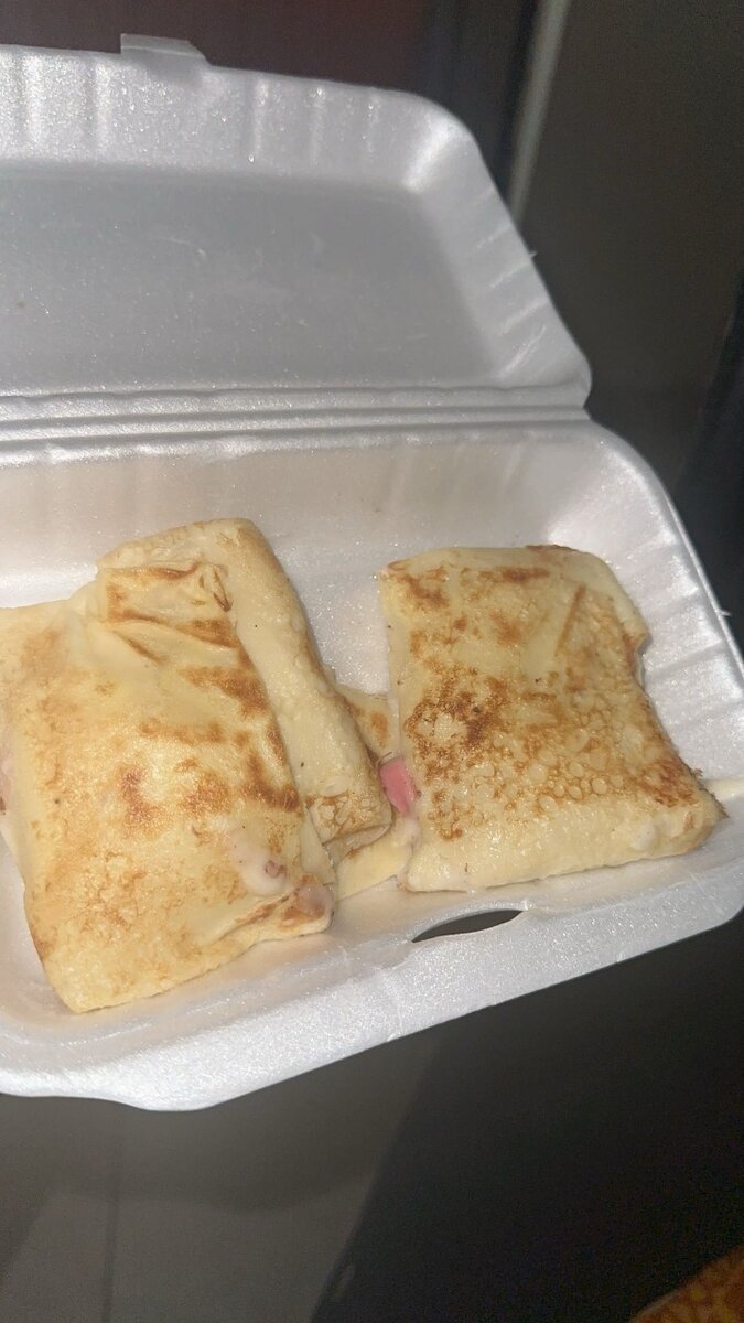 Crêpe viande haché fromage