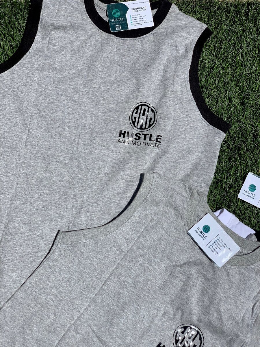Hustle and motivate vests k100