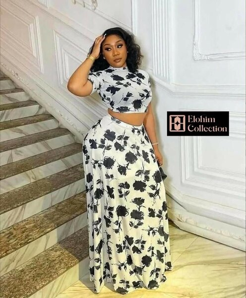 Robe longue imprimée florale