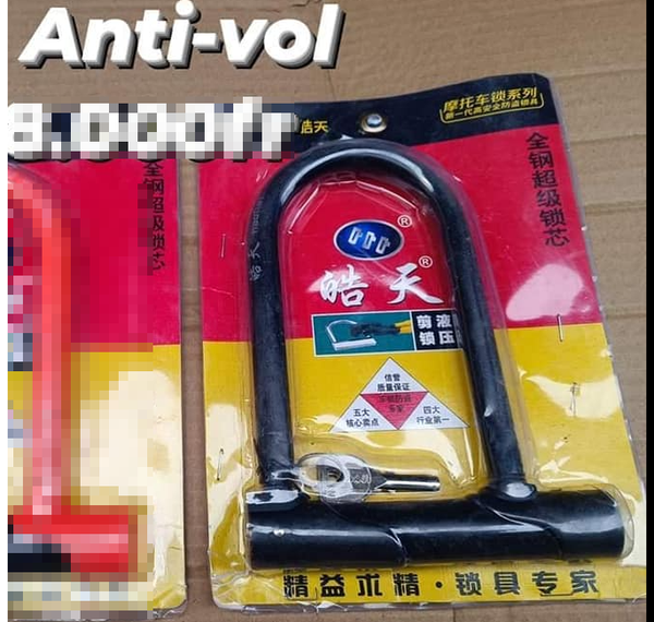 Serrure de vélo en forme de U, anti-vol