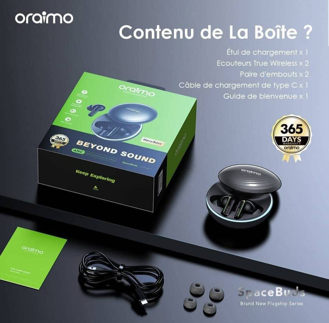 Écouteurs Oraimo SpaceBuds ANC