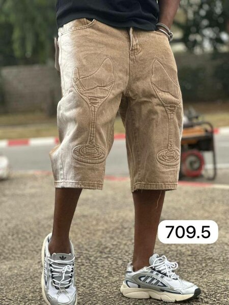 Bermudas en denim épais