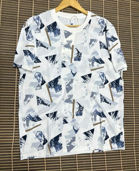 T-shirt imprimé tendance en coton