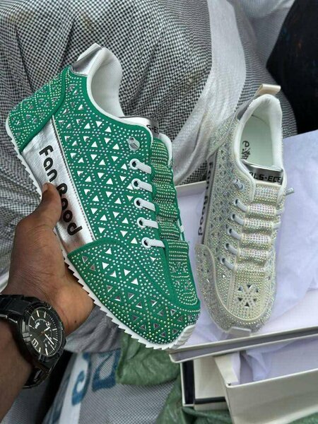 Baskets tendance Fan Rood