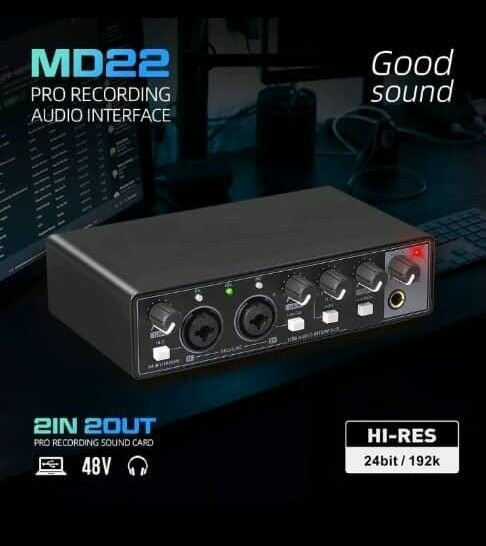 MD22 Pro Recording Audio Interface