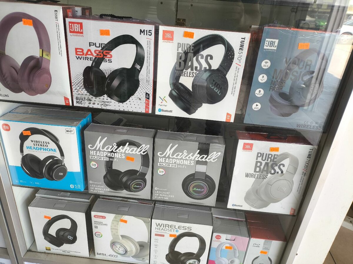 Assorted headphones