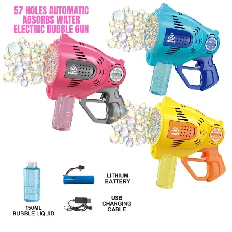 Pistolet à bulles LED enfant