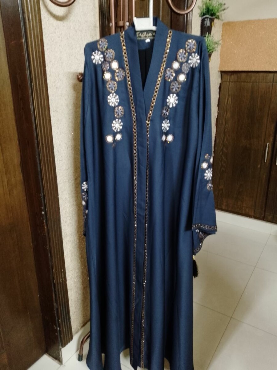 Abayas with embroidery and beaded