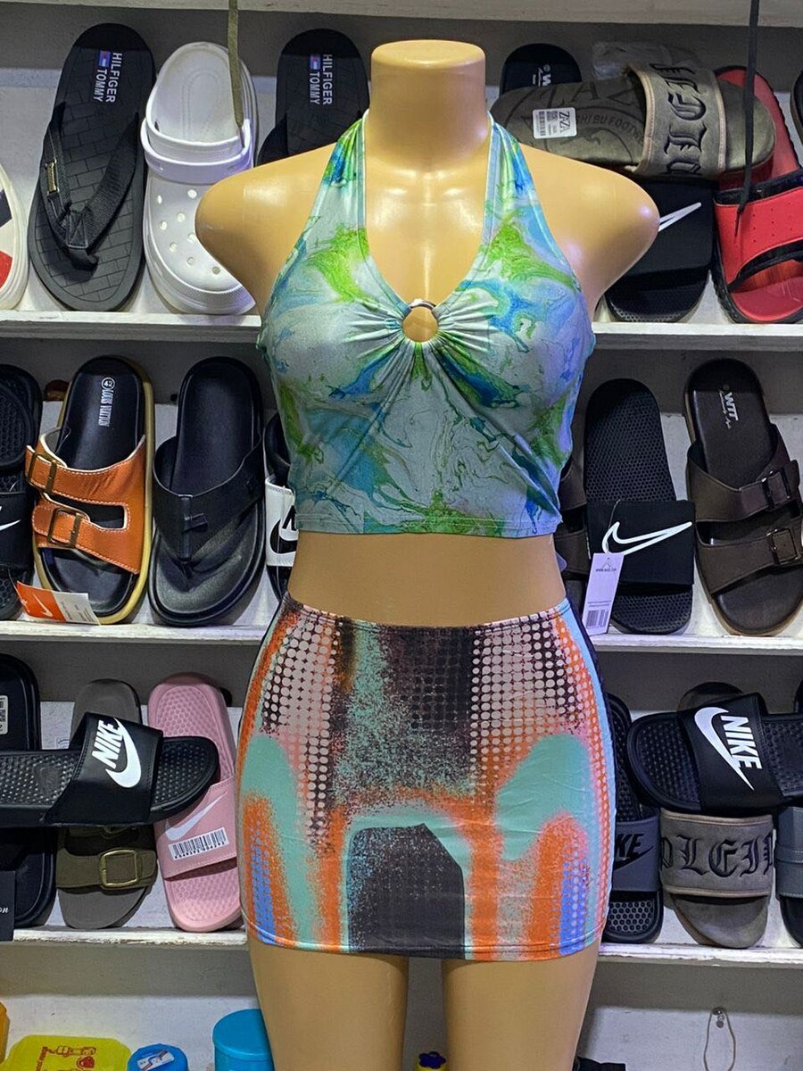 Jupe courte en denim chic