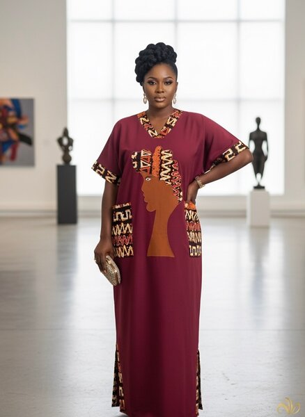 Robe Caftan Africaine Élégante