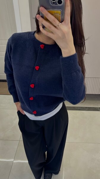 Кардиганы сердечки