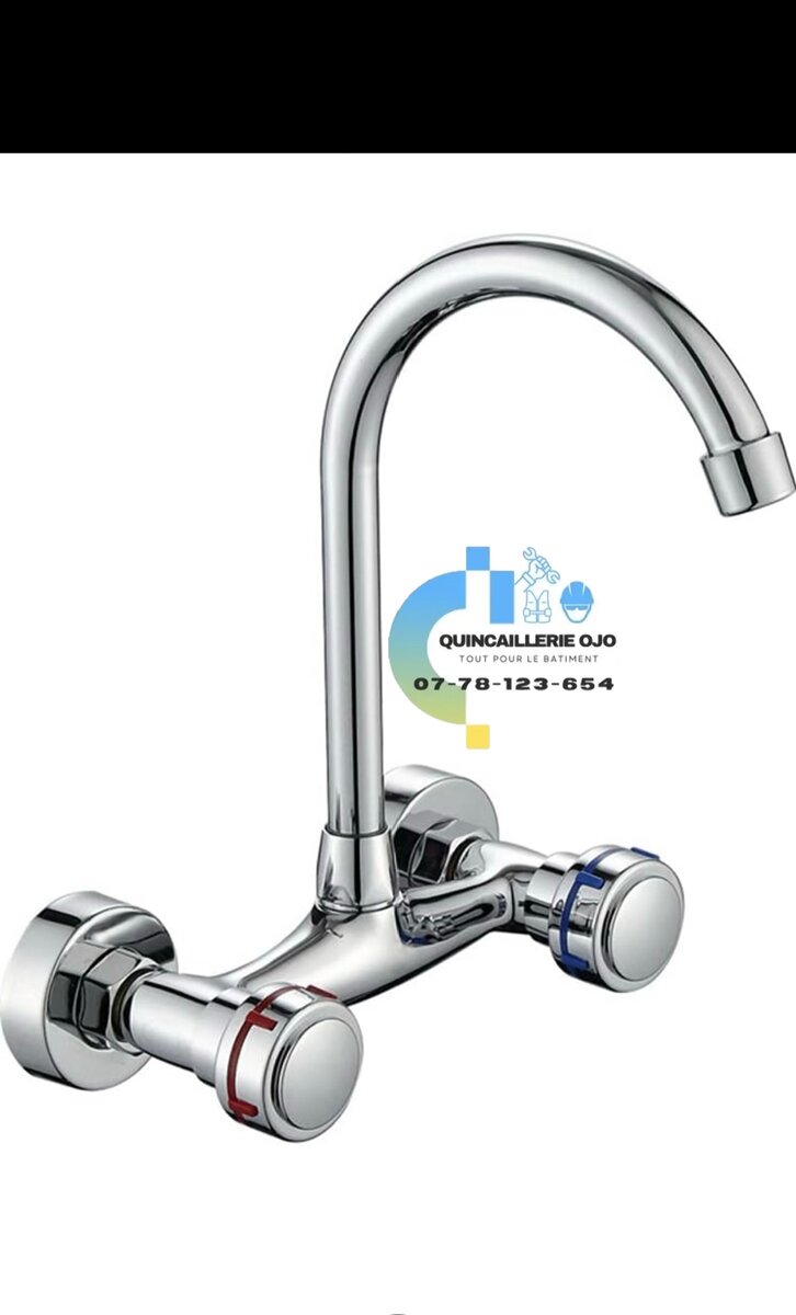 Robinet cuisine mélangeur inox