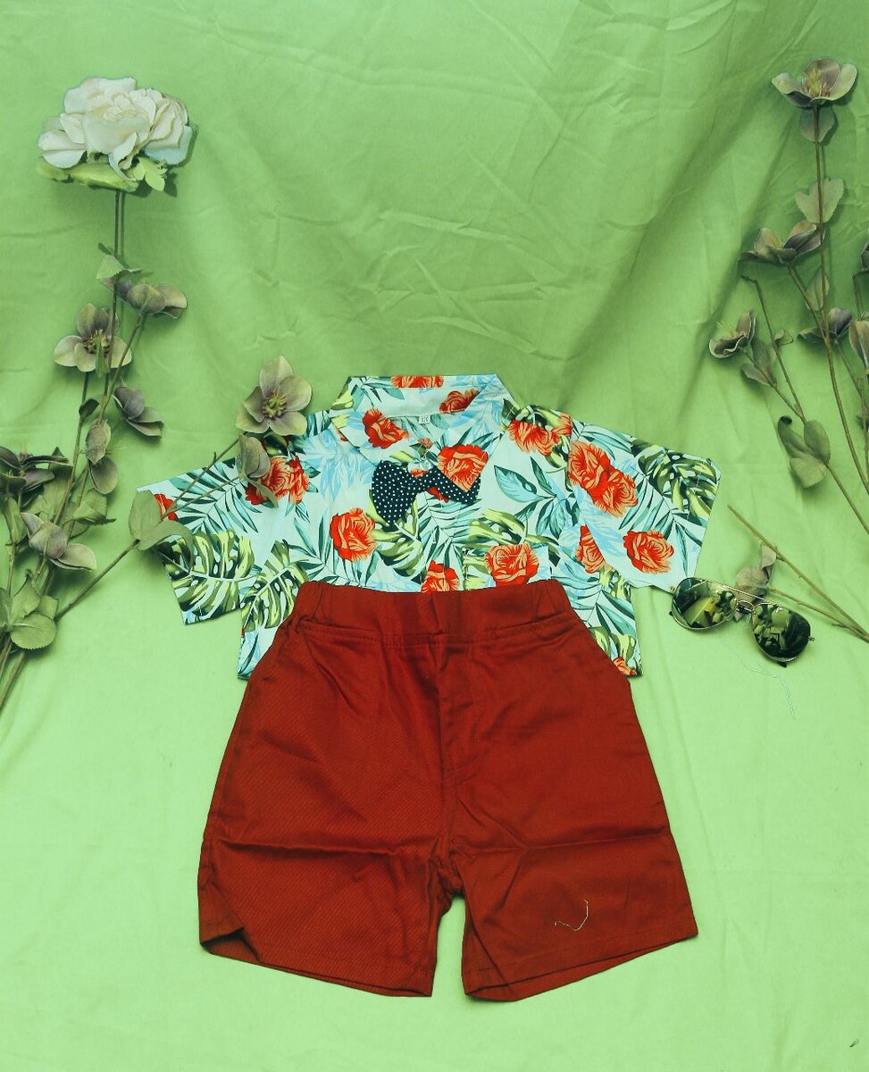 Ensemble floral garçon