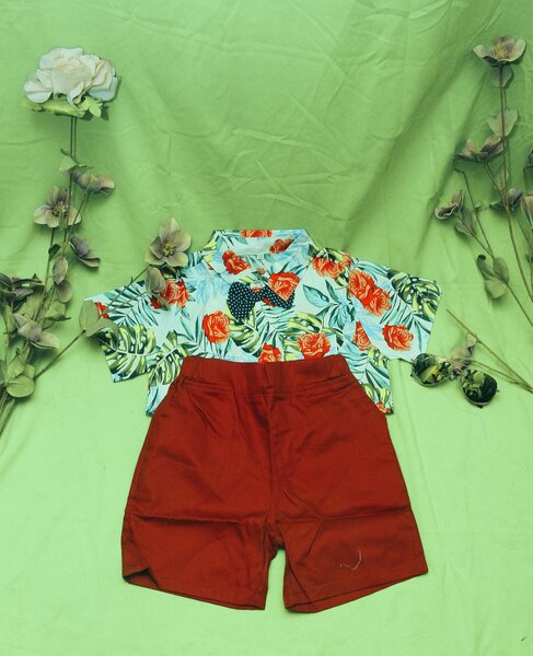 Ensemble floral garçon