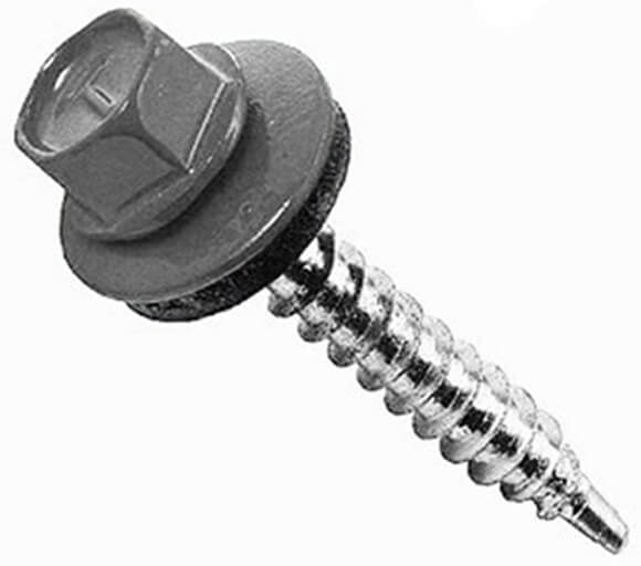 Саморезы кровельные, цвет: серый «A&T»