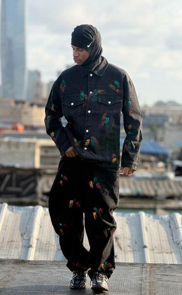 Stylish Men's Denim Jacket Set