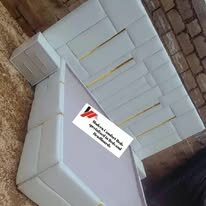 custom made bed with a high base