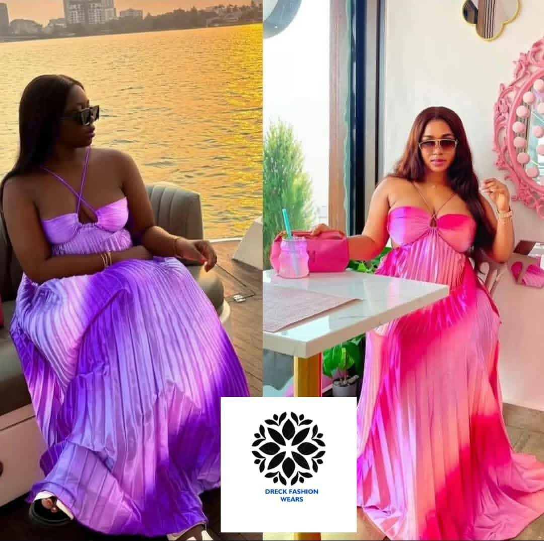 Robe longue élégante dégradé