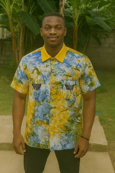 Chemise homme à motifs colorés