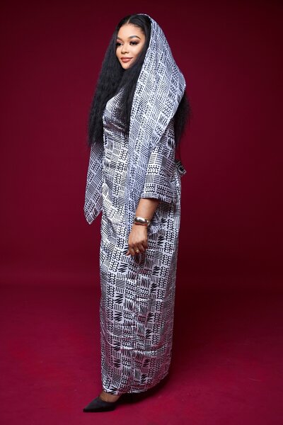 Robe Maxi Imprimée Élégante